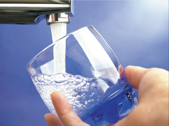 Tap water sink glass drinking